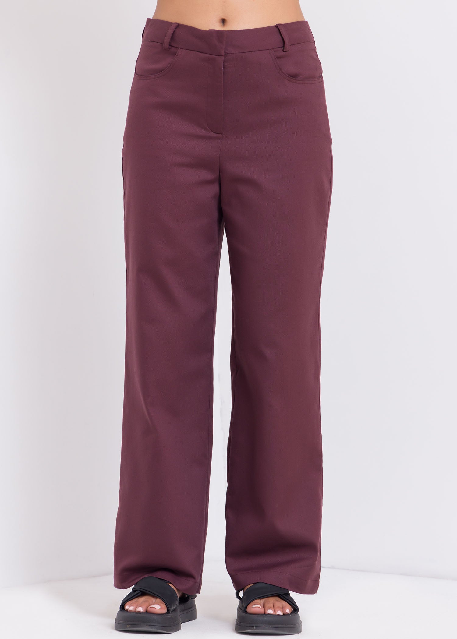 Straight Leg High Waist Pant