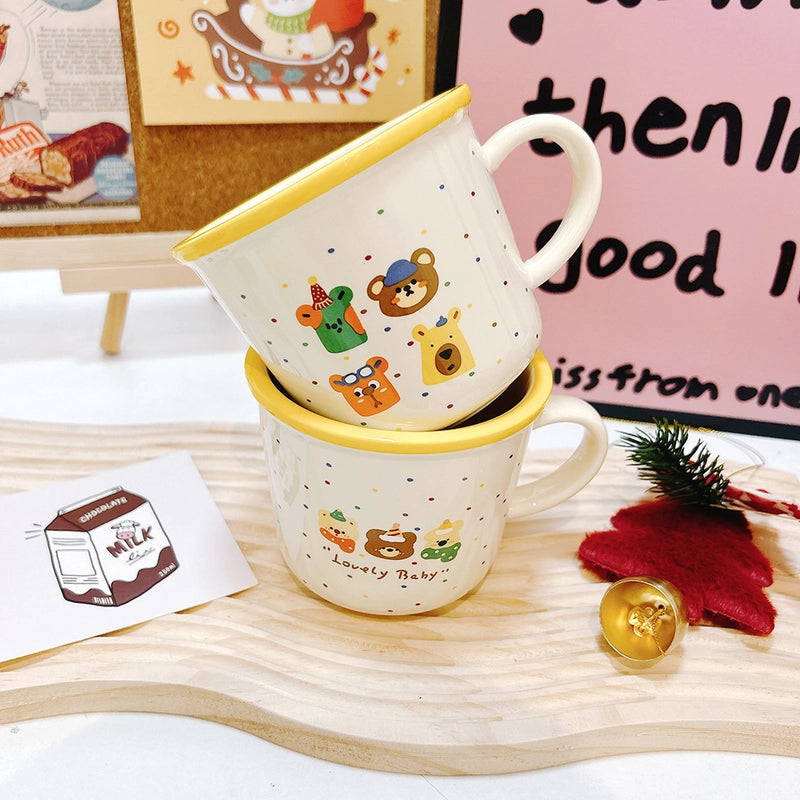 Casual Vacation Cartoon Ceramics Water Bottles 1 Piece