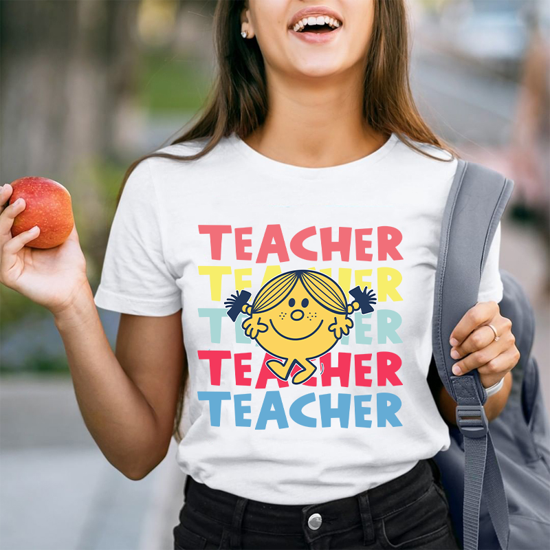 Teacher Letter Cute Little Girl T-Shirt