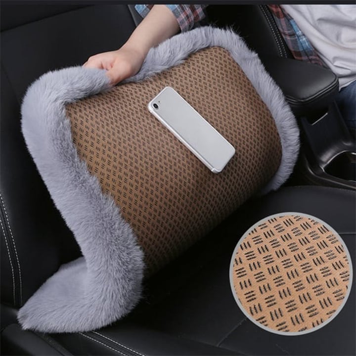 -Plush Car Seat Cushion