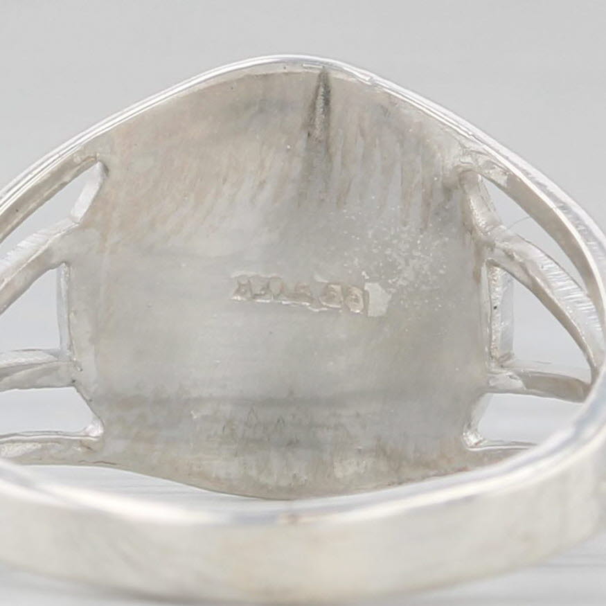 Girl Scouts Badge Signet Ring Sterling Silver Size 4