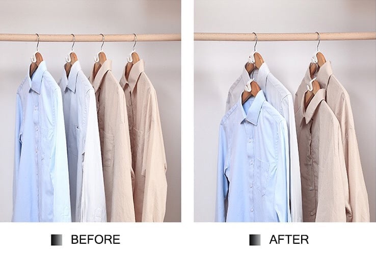 Clothes Hanger Connector Hooks—Super Space Saving for Closet