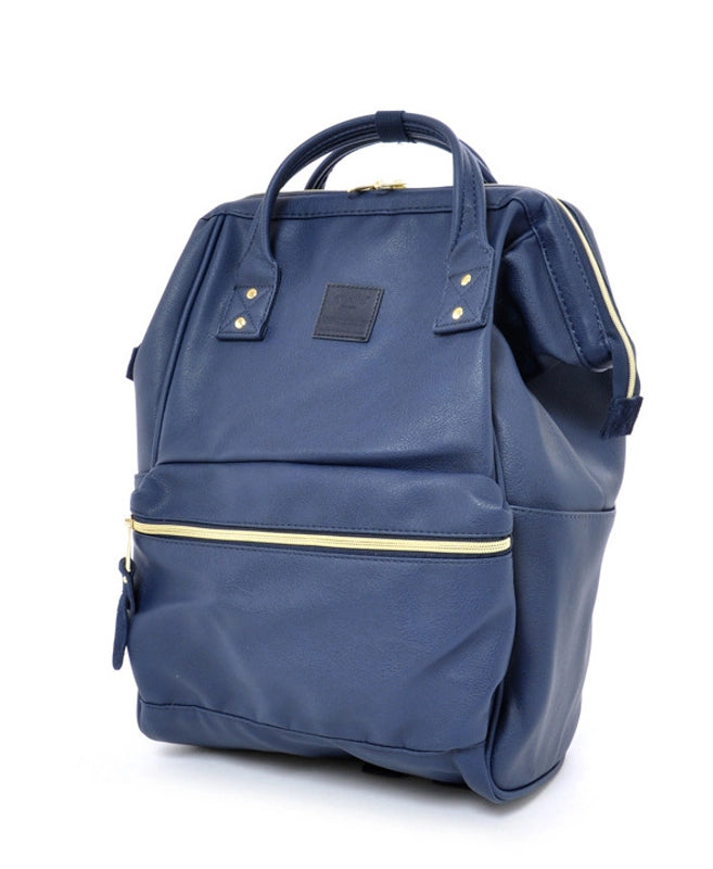 Women's Large Pu Leather Solid Color Streetwear Square Zipper Fashion Backpack