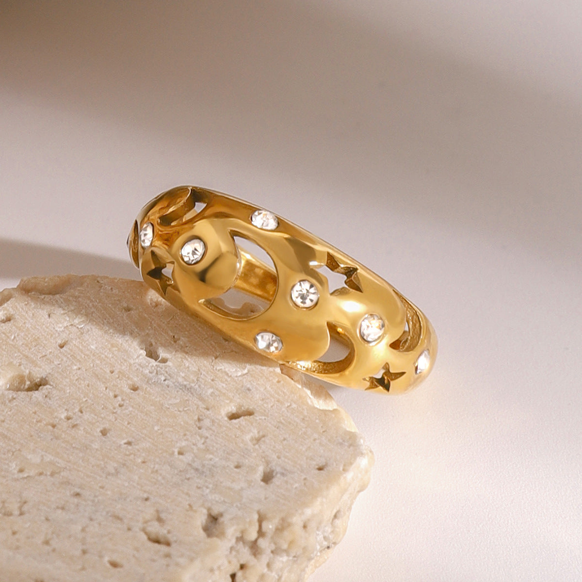 Diamond Ring Titanium Steel Jewelry Rings Stainless Steel