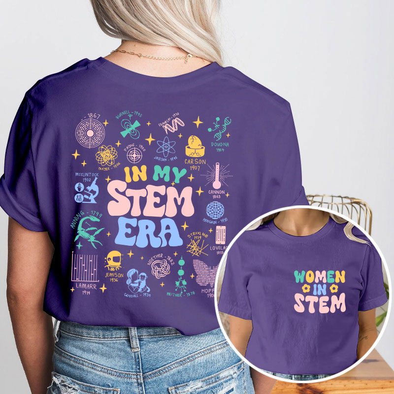 Cool Science In My Stem Era Teacher Two Sided T-Shirt