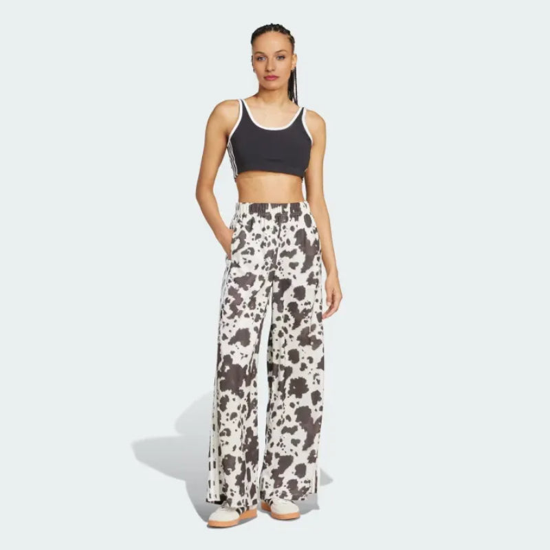 Athletic Leopard Print Lounge Pants With Side Stripes