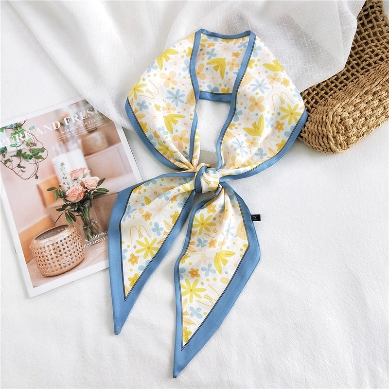 Fashion Printing Long Silk Scarf