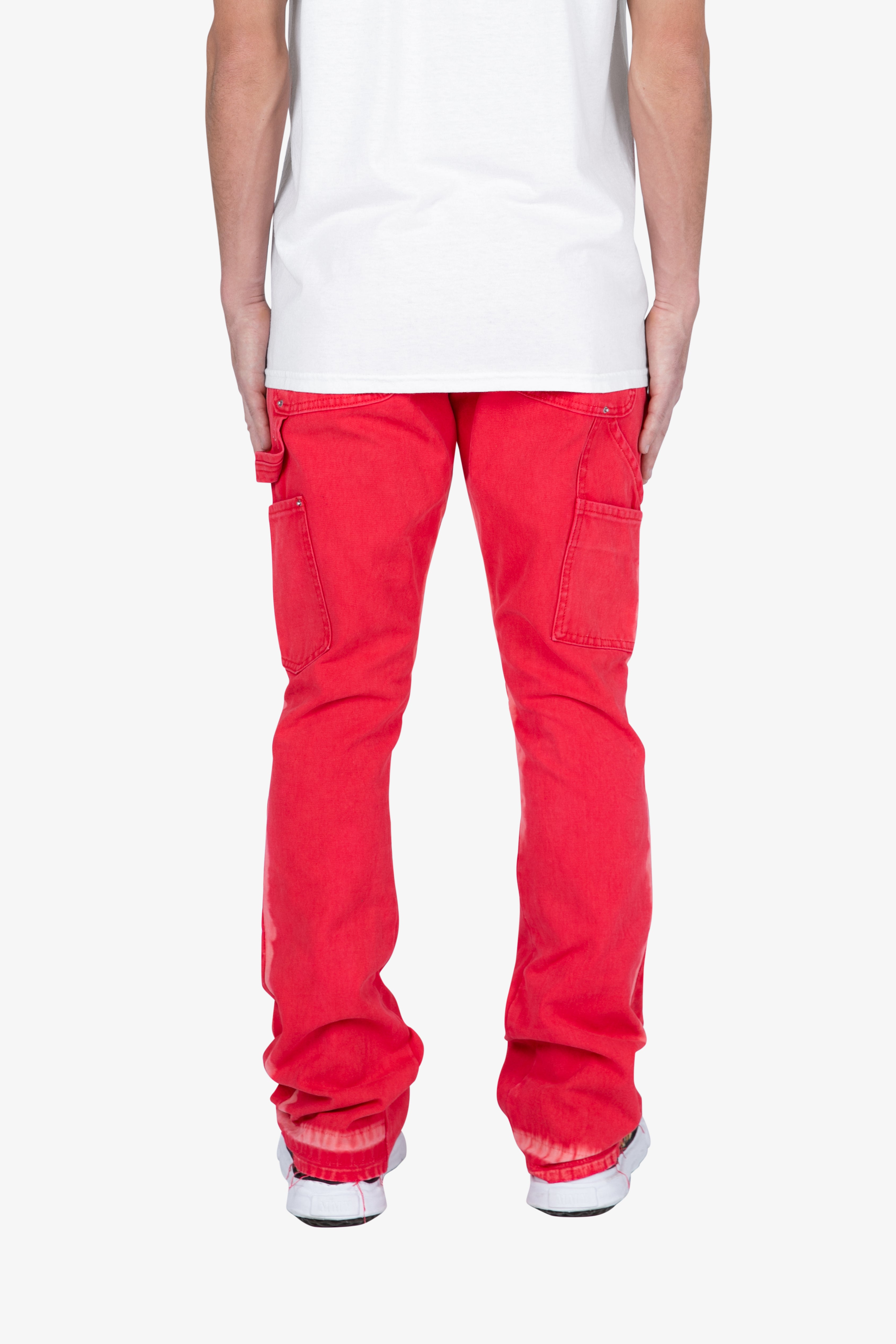 B404 Flare Denim - Red