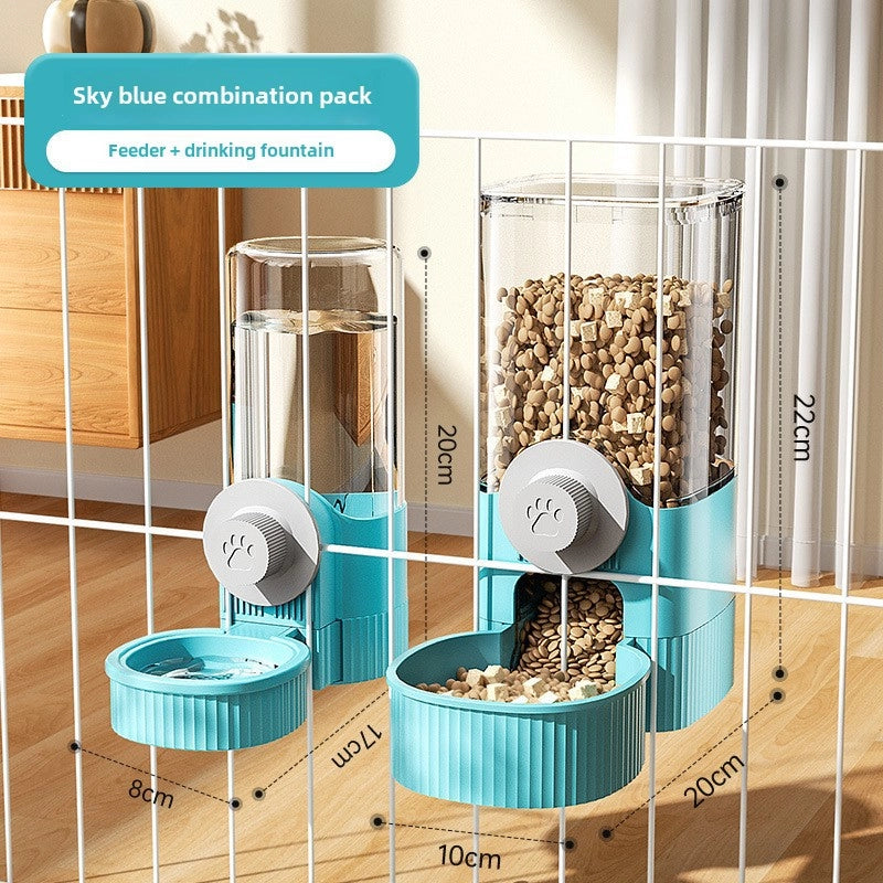 Hanging Pet Waterer Dog Water Supplies Cat Bowl Automatic Feeder Hanging Cage Dog Bowl Cat Dish Feeding Equipment