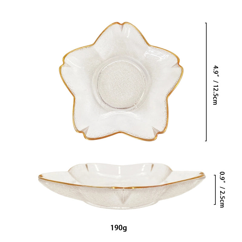 Casual Solid Color Glass Plate Tableware 1 Piece