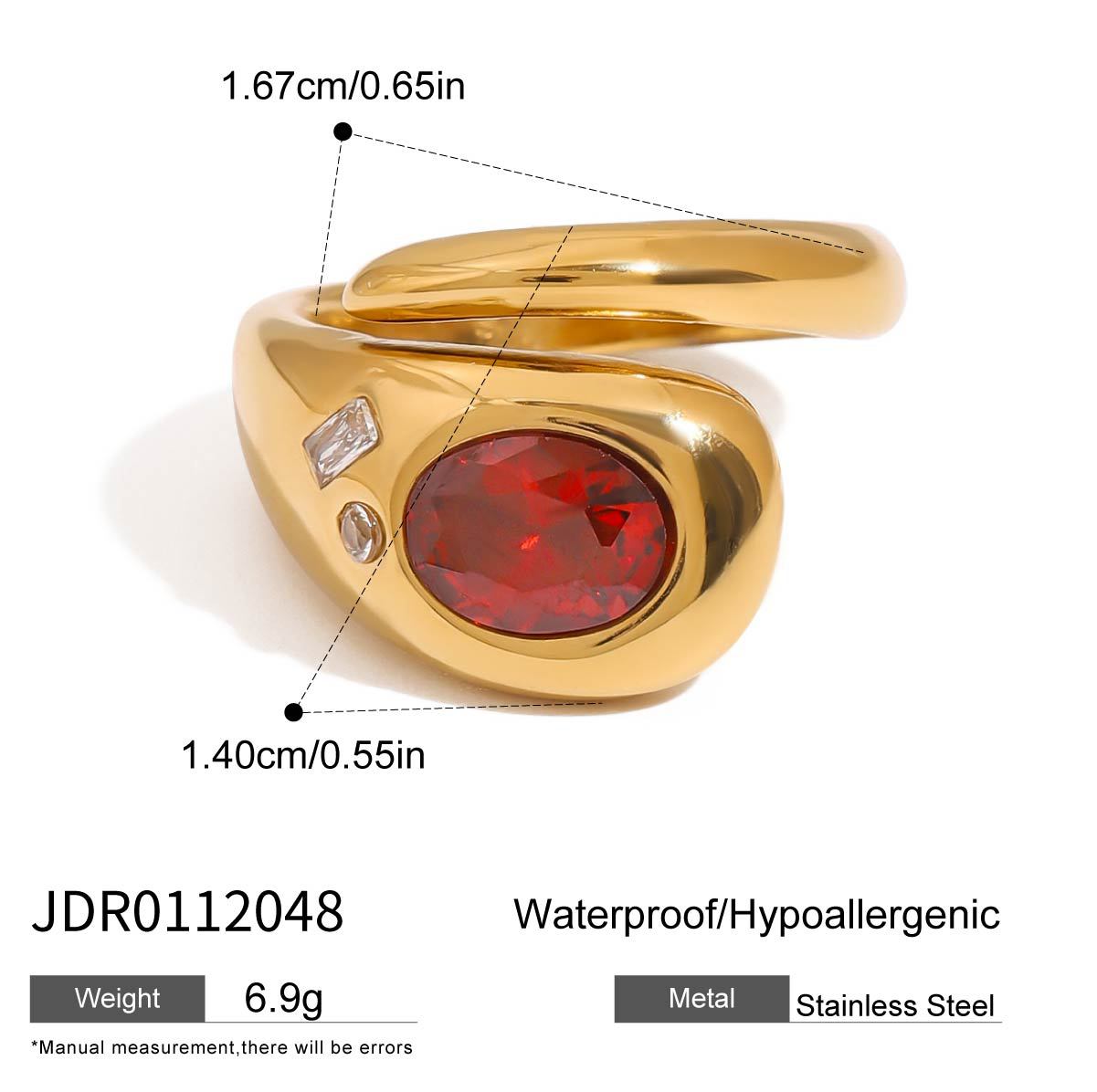 Jie Ding Stainless Steel Snake Ring Titanium Steel Jewelry Female Niche Design Ring Ring