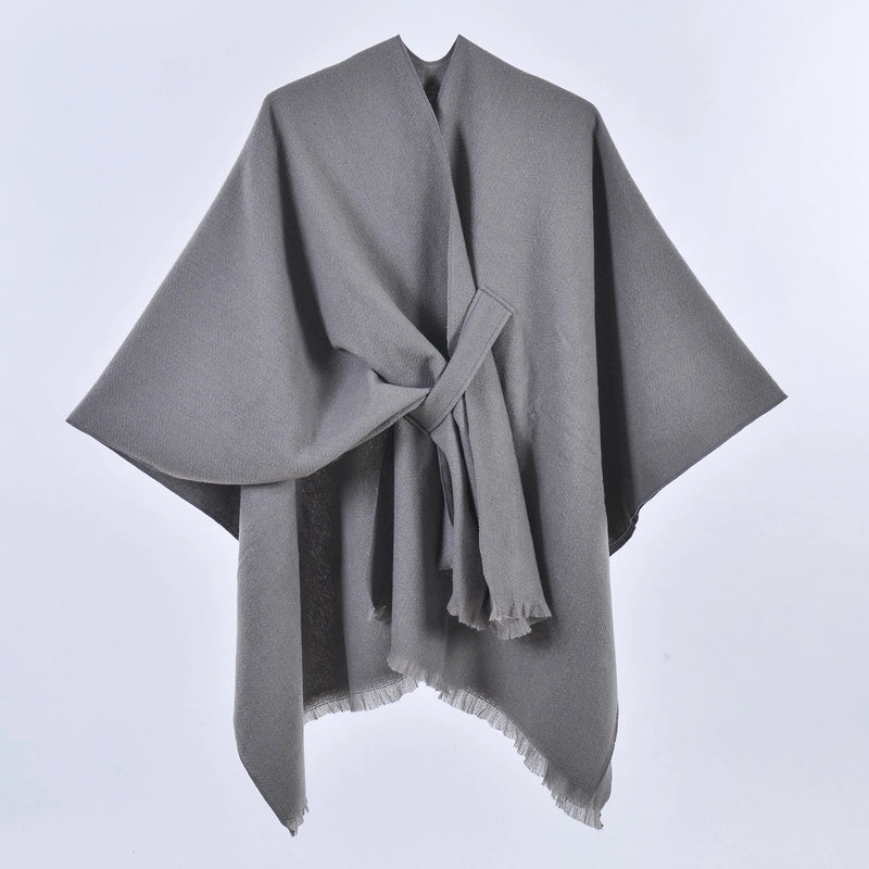 Women's Casual Color Block Imitation Cashmere Shawl