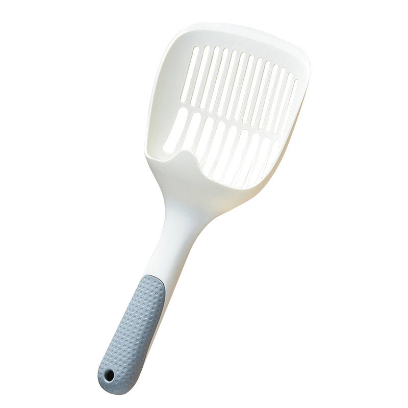 Large Hollow Out Long Handle Cat Litter Shovel Plastic Minimalist Cat Poop Scooper Easy To Use Durable Pet Supplies