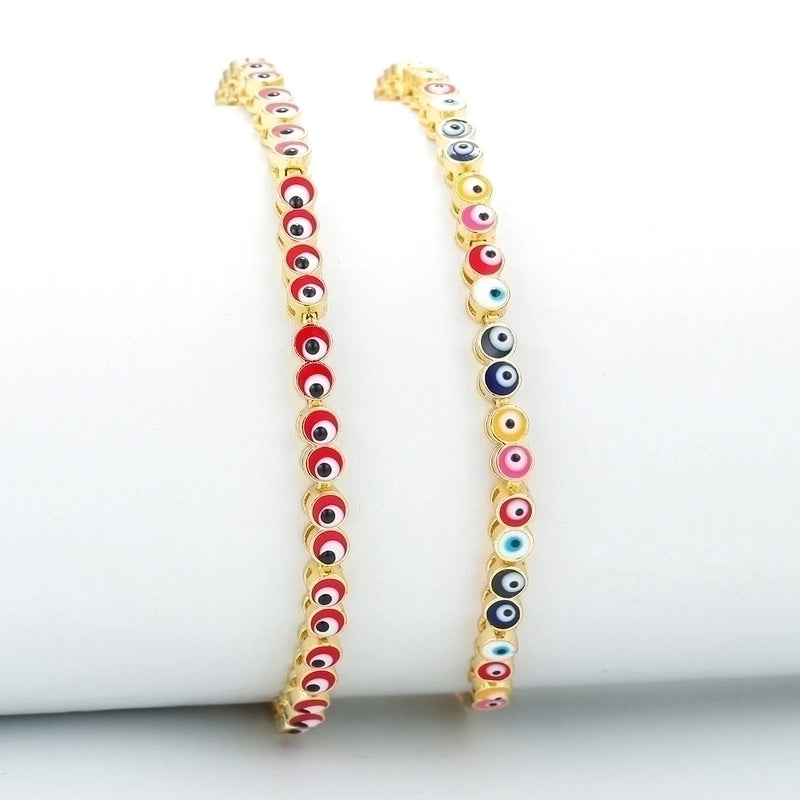 Copper Geometric Zircon Copper Bracelets