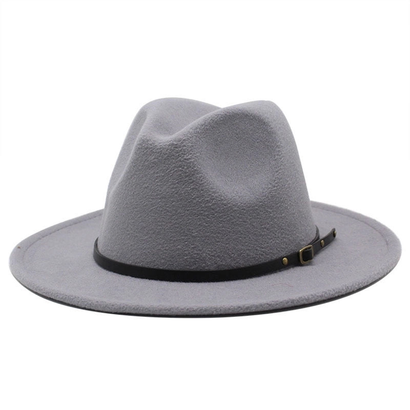 Designed Explosions Jazz Hat Autumn And Winter British Retro Top Hat Women's Fashion Women's Woolen Hat