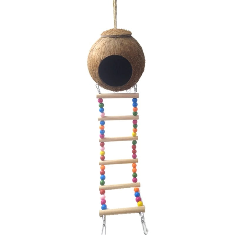 Coconut Birds Nest Hut With Ladder