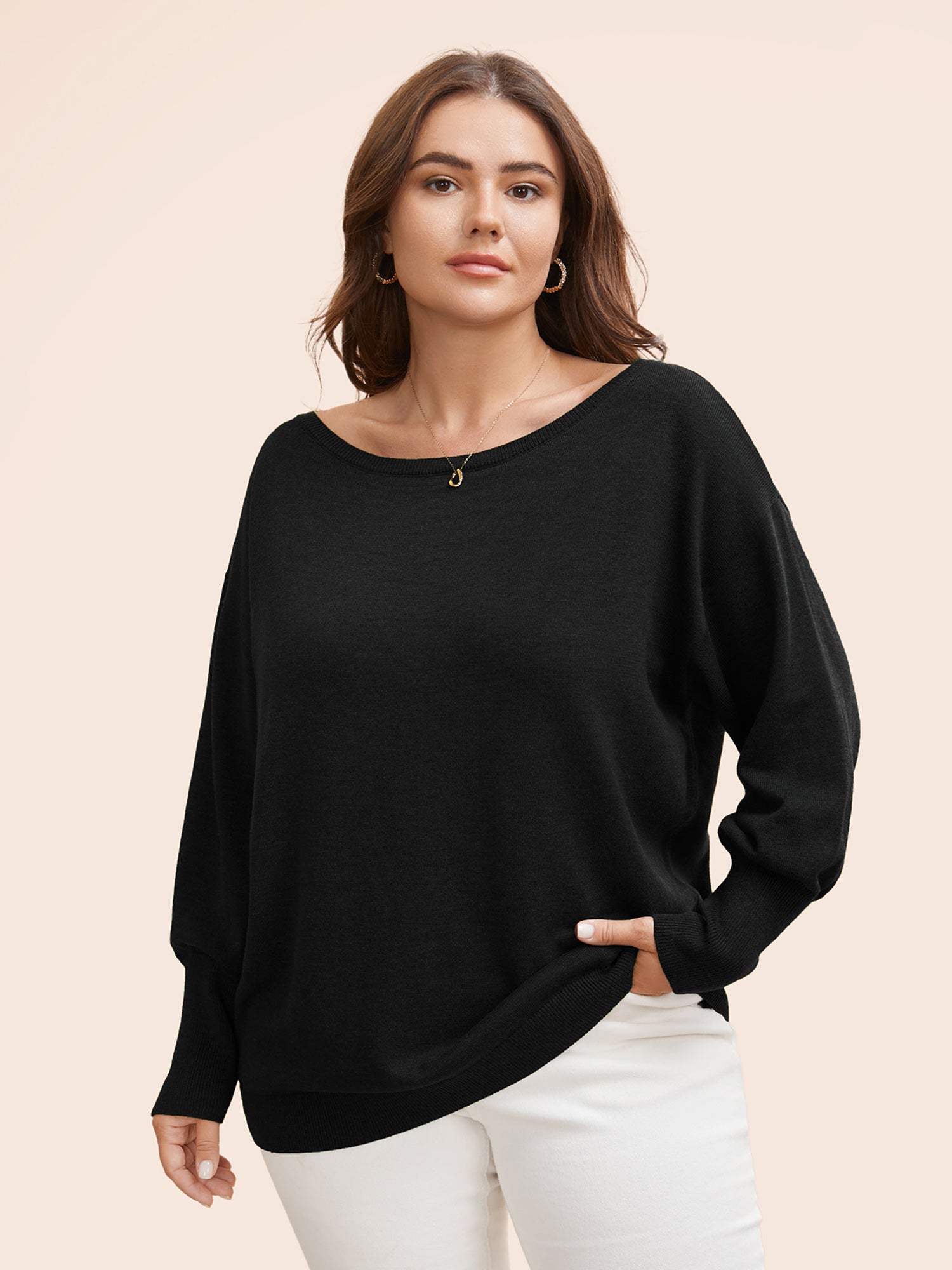 Supersoft Essentials Boat Neck Drop Shoulder Pullover