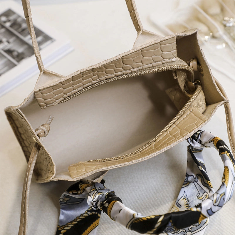 Women's Small Summer Pu Leather Elegant Vintage Style Square Bag