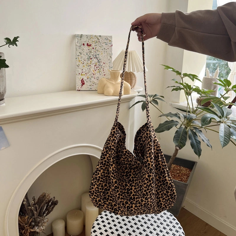 Women's Medium Plush Color Block Streetwear Square Open Shoulder Bag