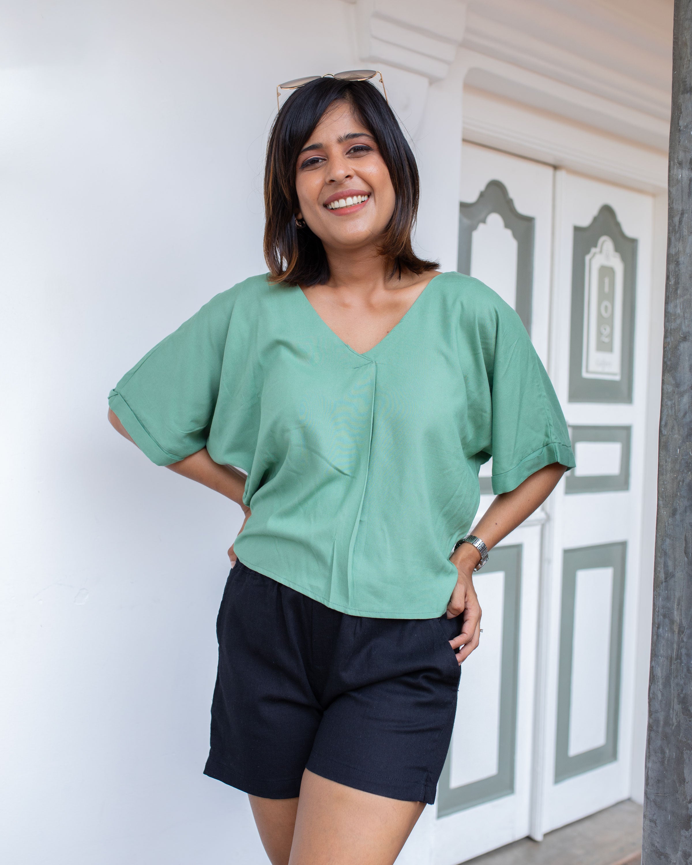 Vanessa Workwear Top -Mint