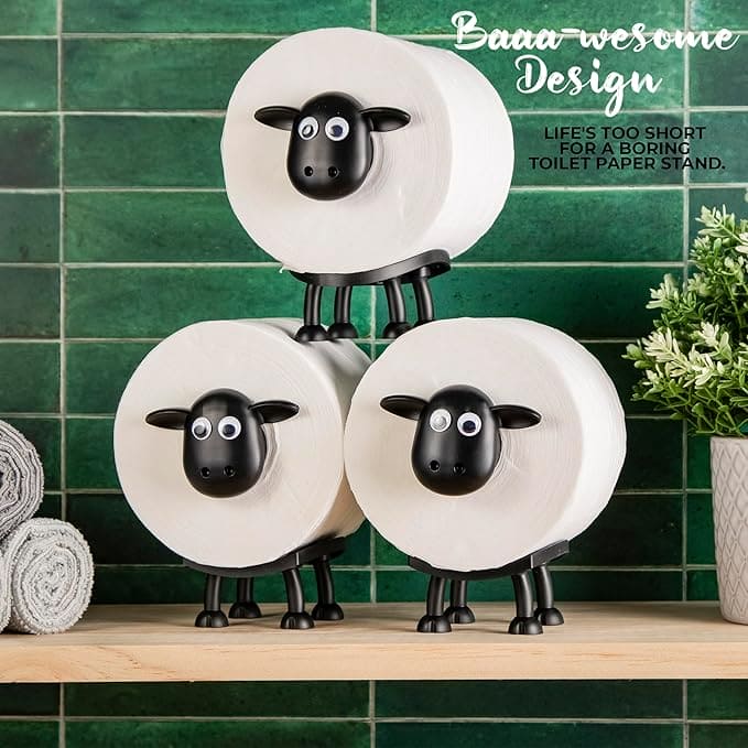SHEEP TOILET ROLL HOLDER (SET OF 3)