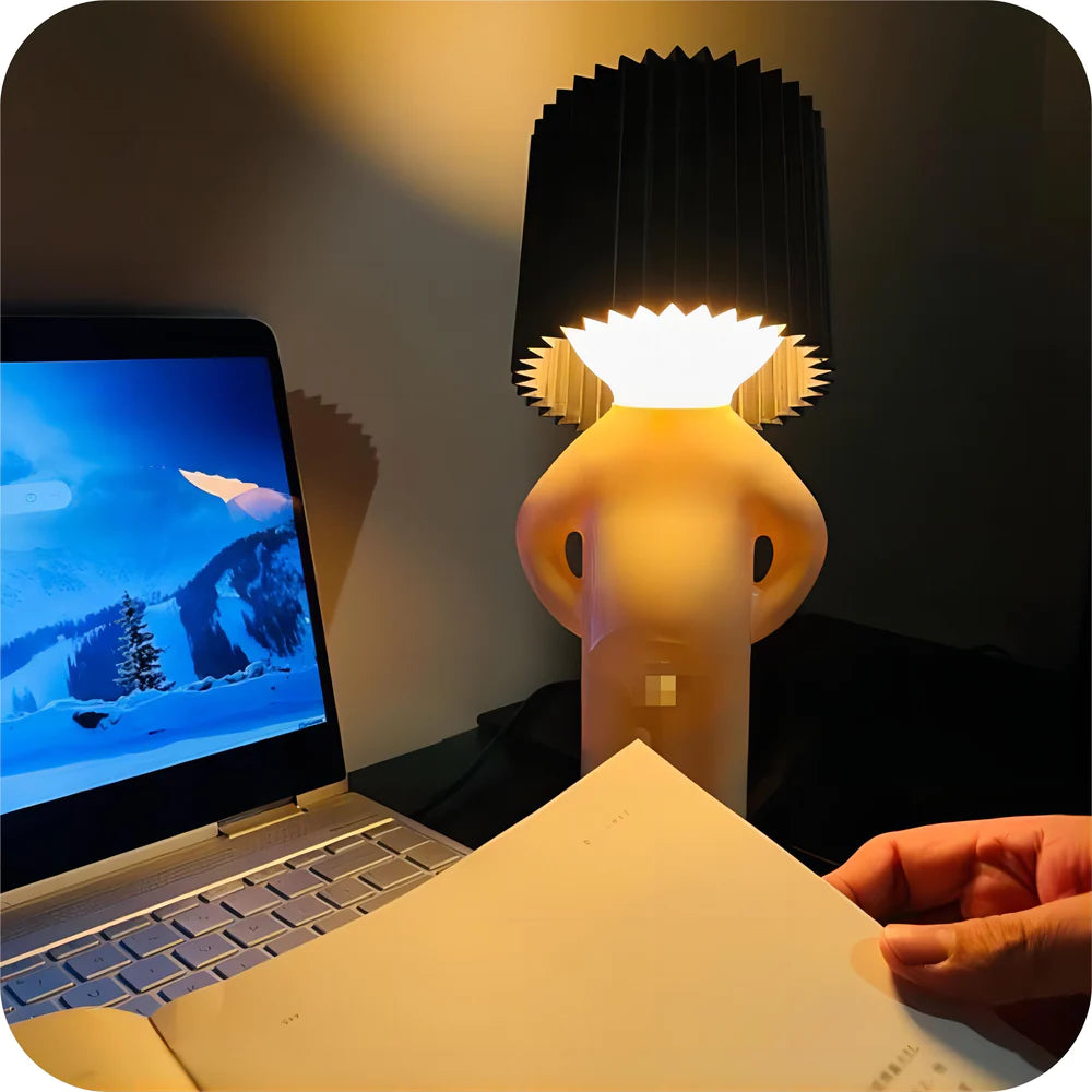 Please don't turn it on and off repeatedly Shy Boy Desk Lamp