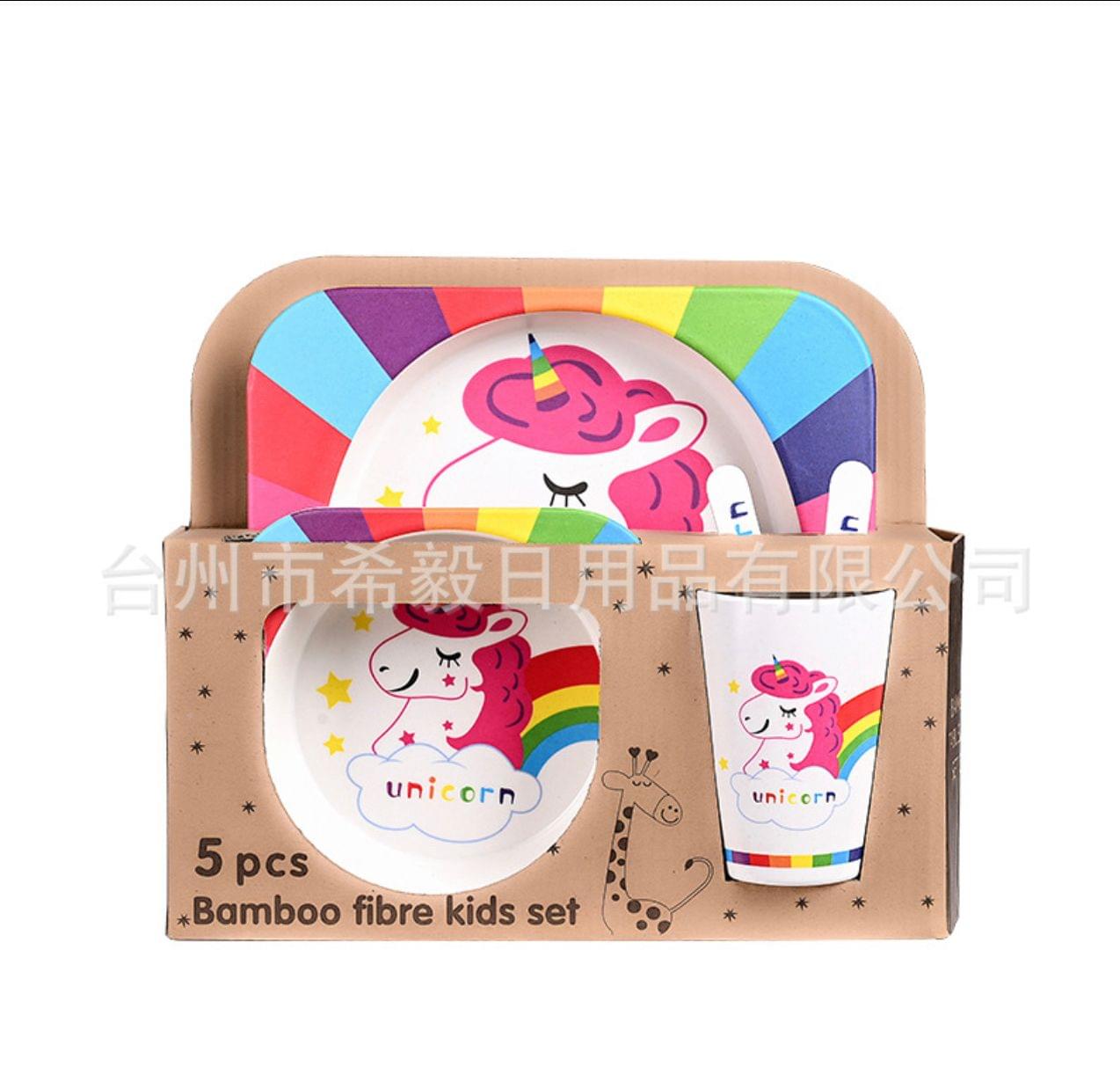 KIDS 5IN1 MELAMINE TABLEWARE SET