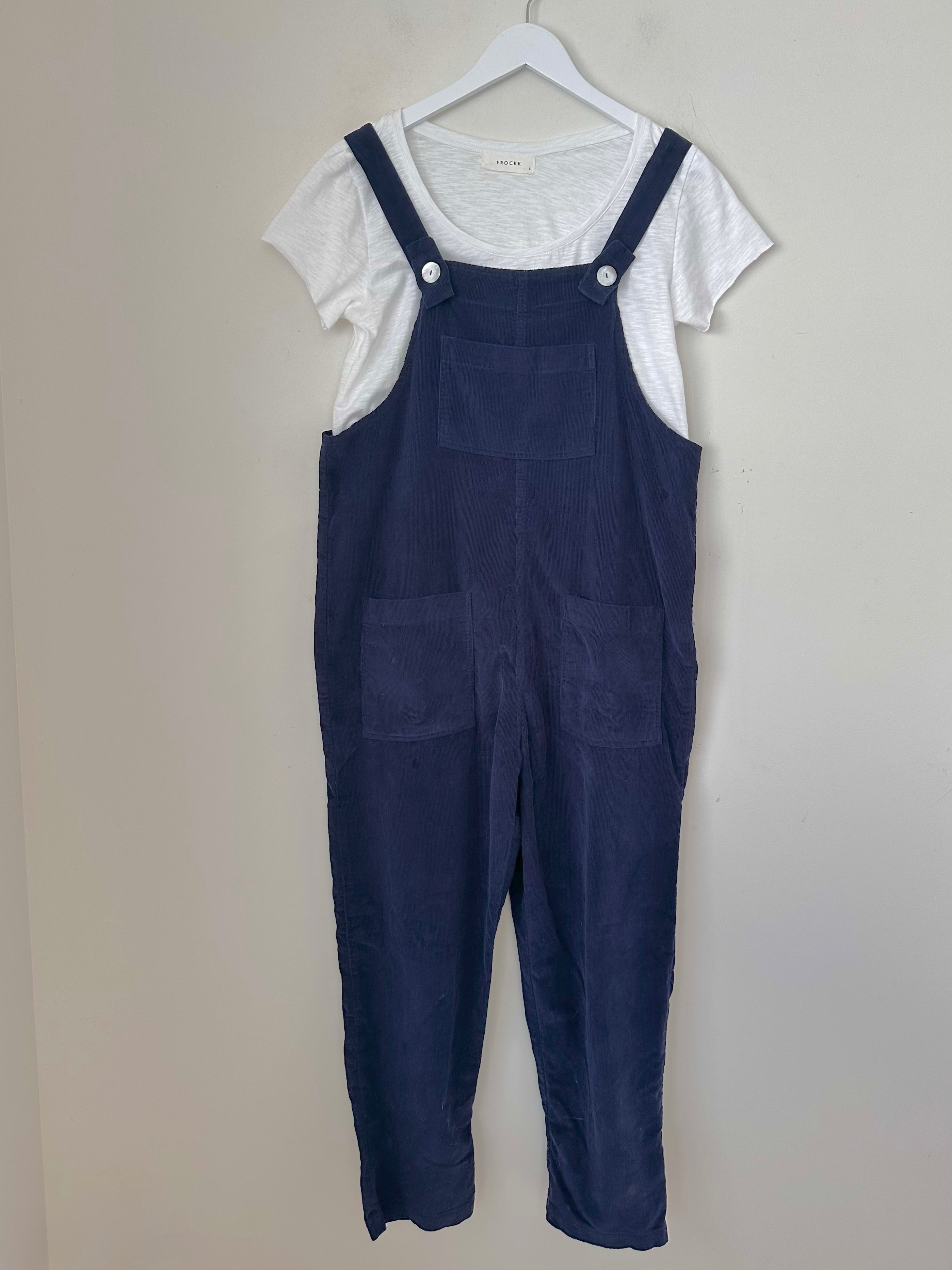 overalls - indigo cord