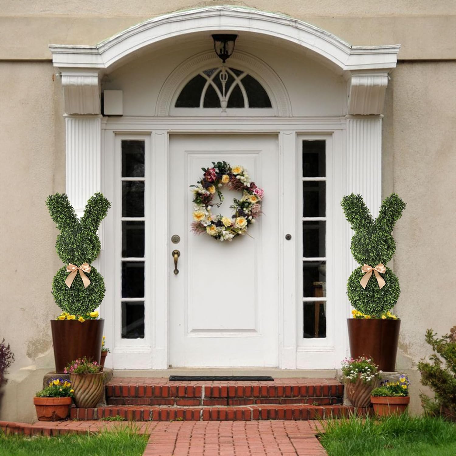 ✨Buy 2 Get 1 Free🐰Easter Hot Sale💥Artificial Bunny-Shaped Topiary Tree 35''