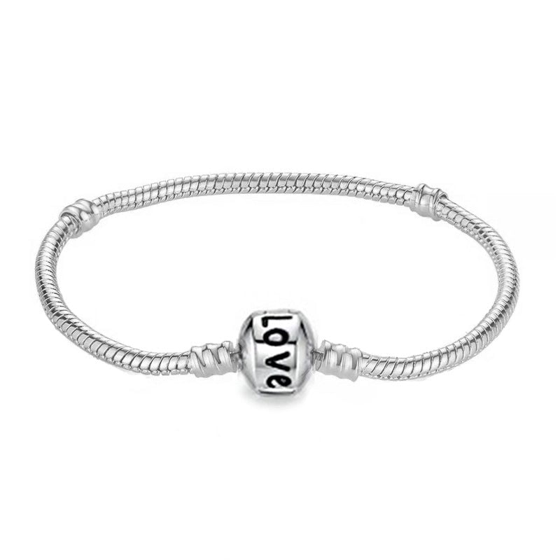 1 Piece Fashion Round Heart Shape Copper Plating Bracelets
