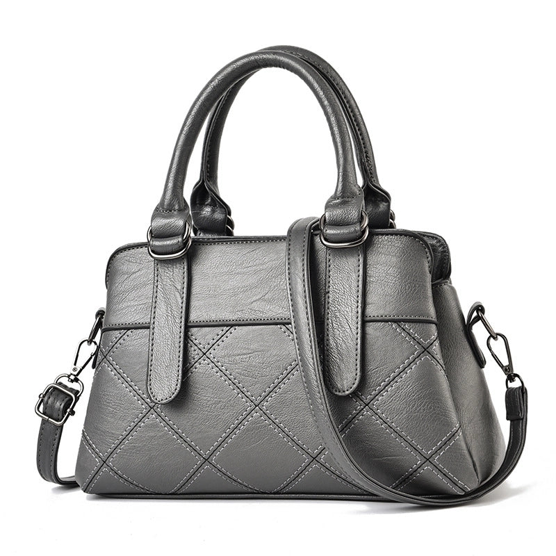 Women's Large All Seasons Pu Leather Basic Diana Bag