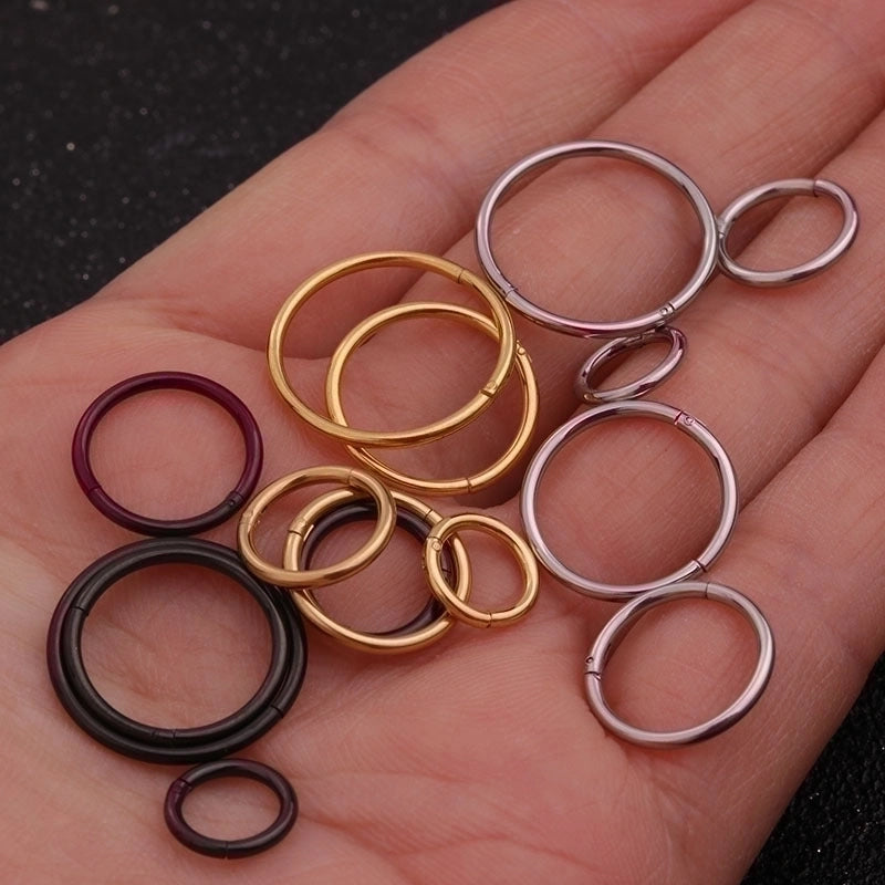 Nose Rings & Studs Minimalist Geometric 316 Stainless Steel  Plating