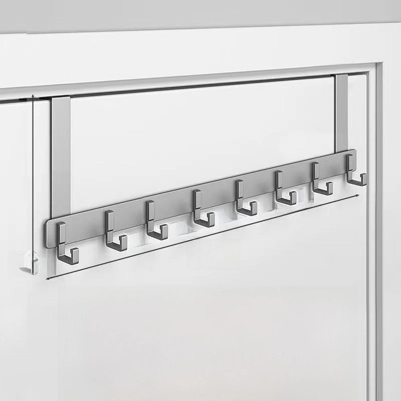 Hook Behind The Door Without Punching Hangers Clothes Storage Rack For Clothes Entry Door Upper Hanging Frame Wall Hanging Clothes Hook Door Back Type