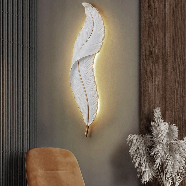 Nordic Feather Wall Lamp