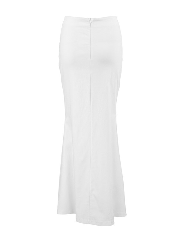 Bodycon High Waisted No Belt Solid Color Skirts Bottoms