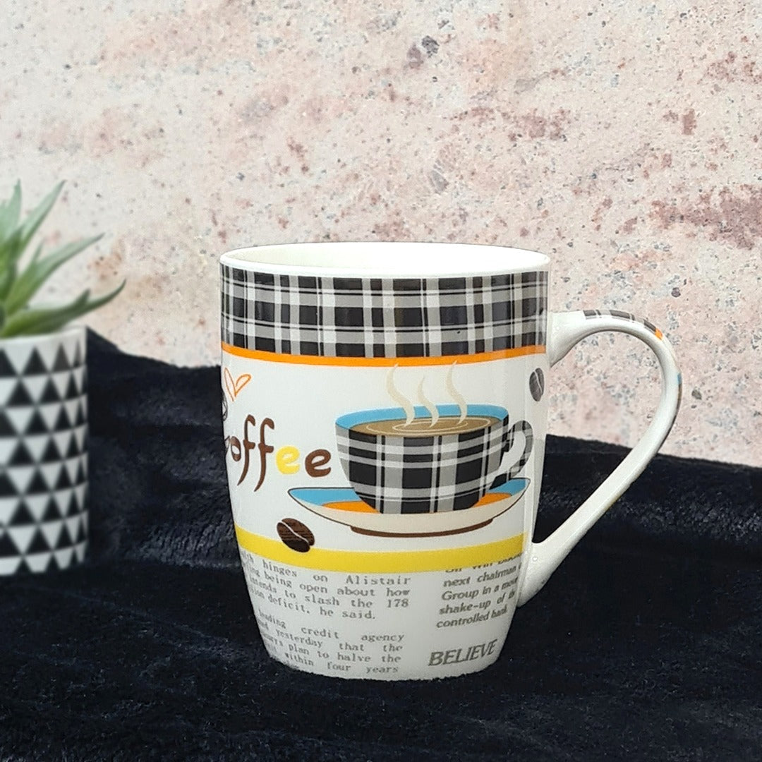Coffee Cloth Porcelain Mugs