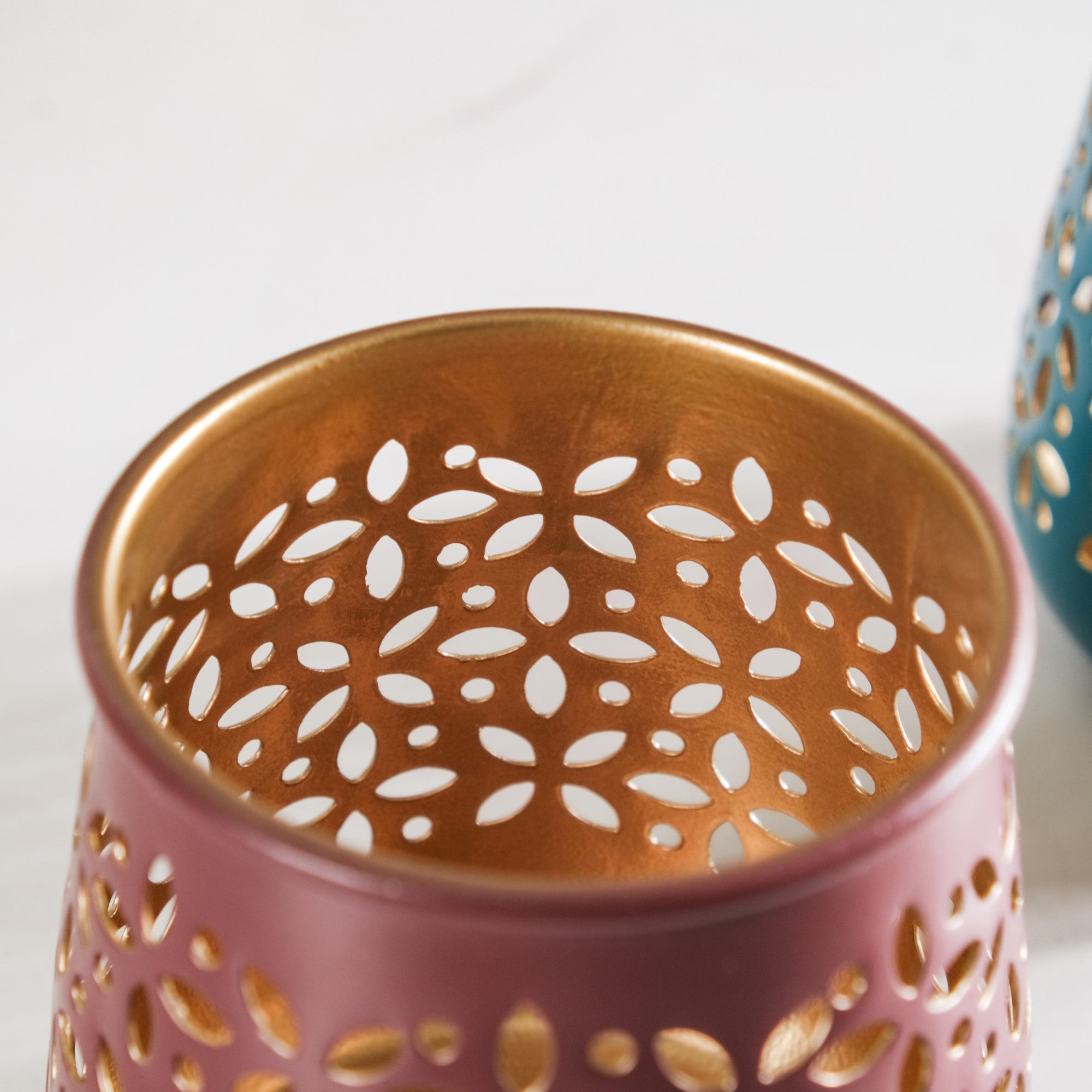 Festive Tealight Candle Holder Set Of 5