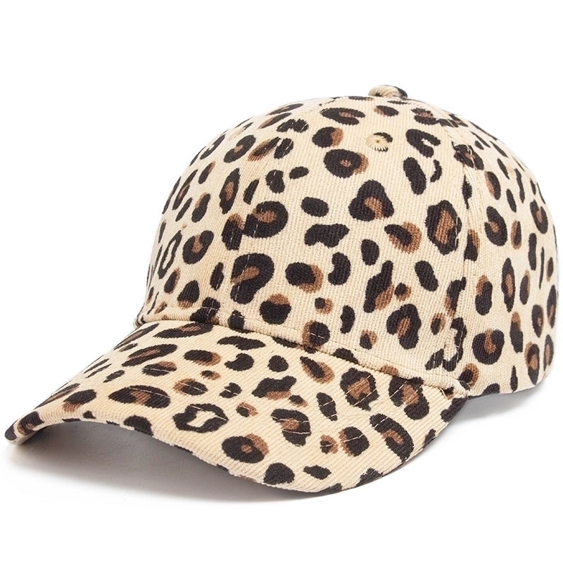 Women's Vintage Style Cool Style Leopard Curved Eaves Baseball Cap
