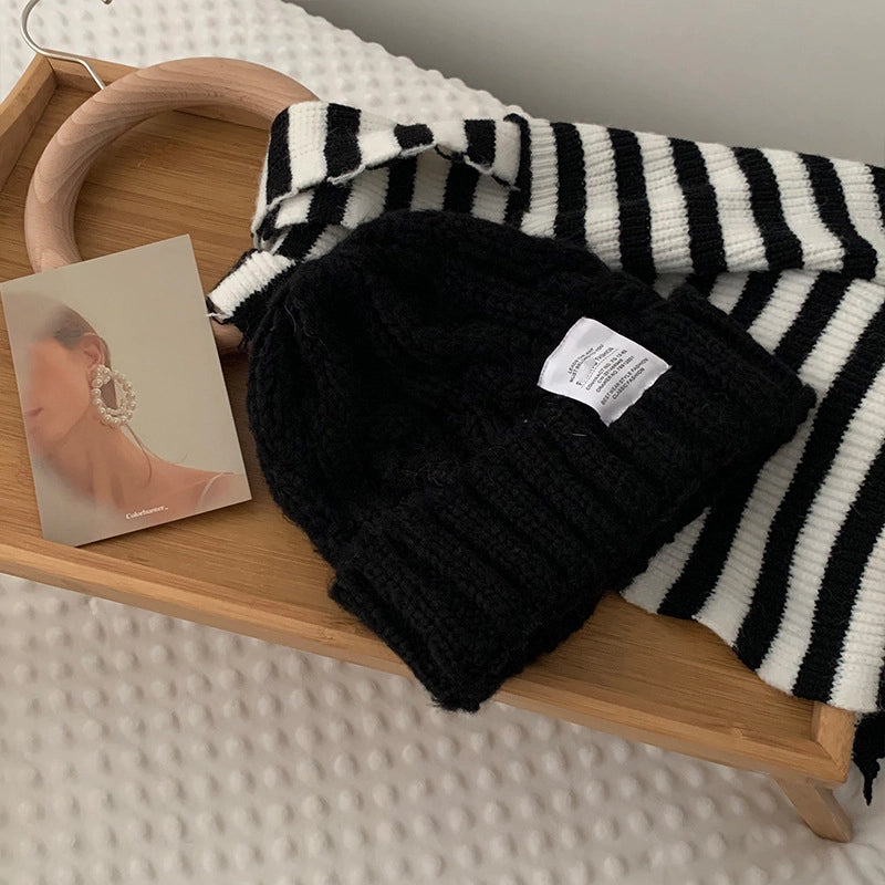 Unisex Classic Style Solid Color Eaveless Beanie Hat
