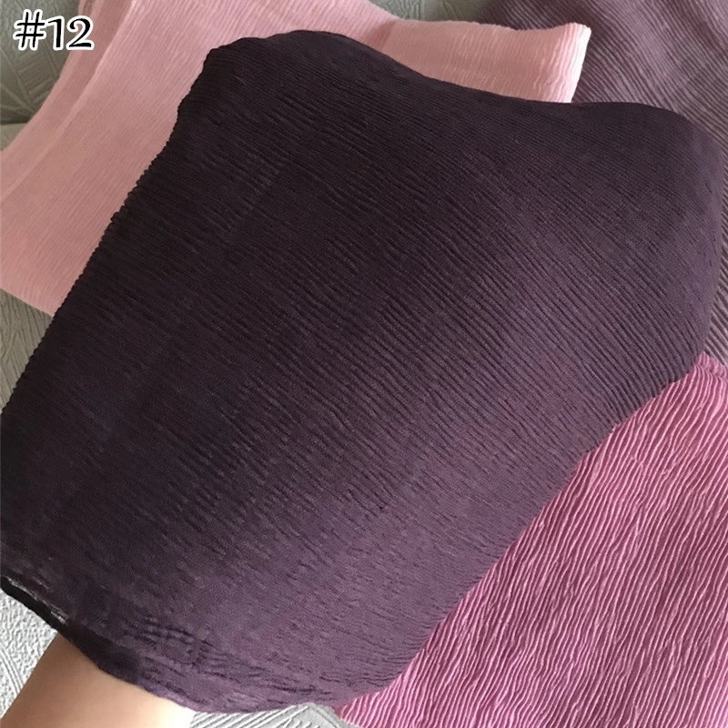 Women's Casual Minimalist Solid Color Cotton And Linen Scarf