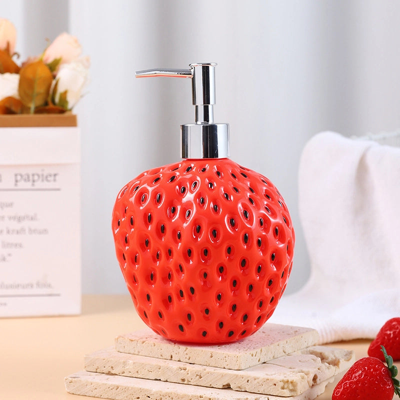 Strawberry Vinyl Storage Bottle Bathing
