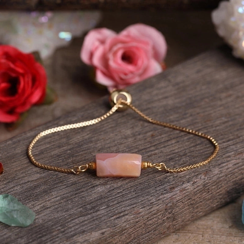 Minimalist Irregular Agate Metal Patchwork Bracelets