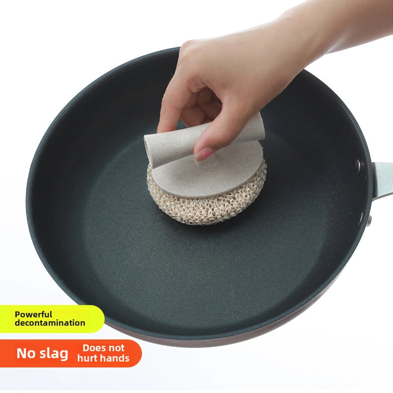 Nano Steel Wire Ball Cleaning Ball Household Dishwashing Brush Does Not Hurt The Pot Brush With Handle Does Not Drop Silk Long Handle Pot Brush Artifact