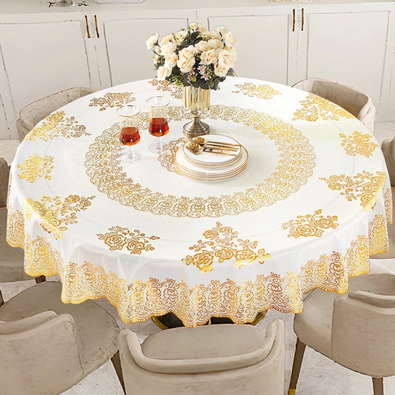 Casual Minimalist Geometric Solid Color PVC Tablecloths Artificial Decorations