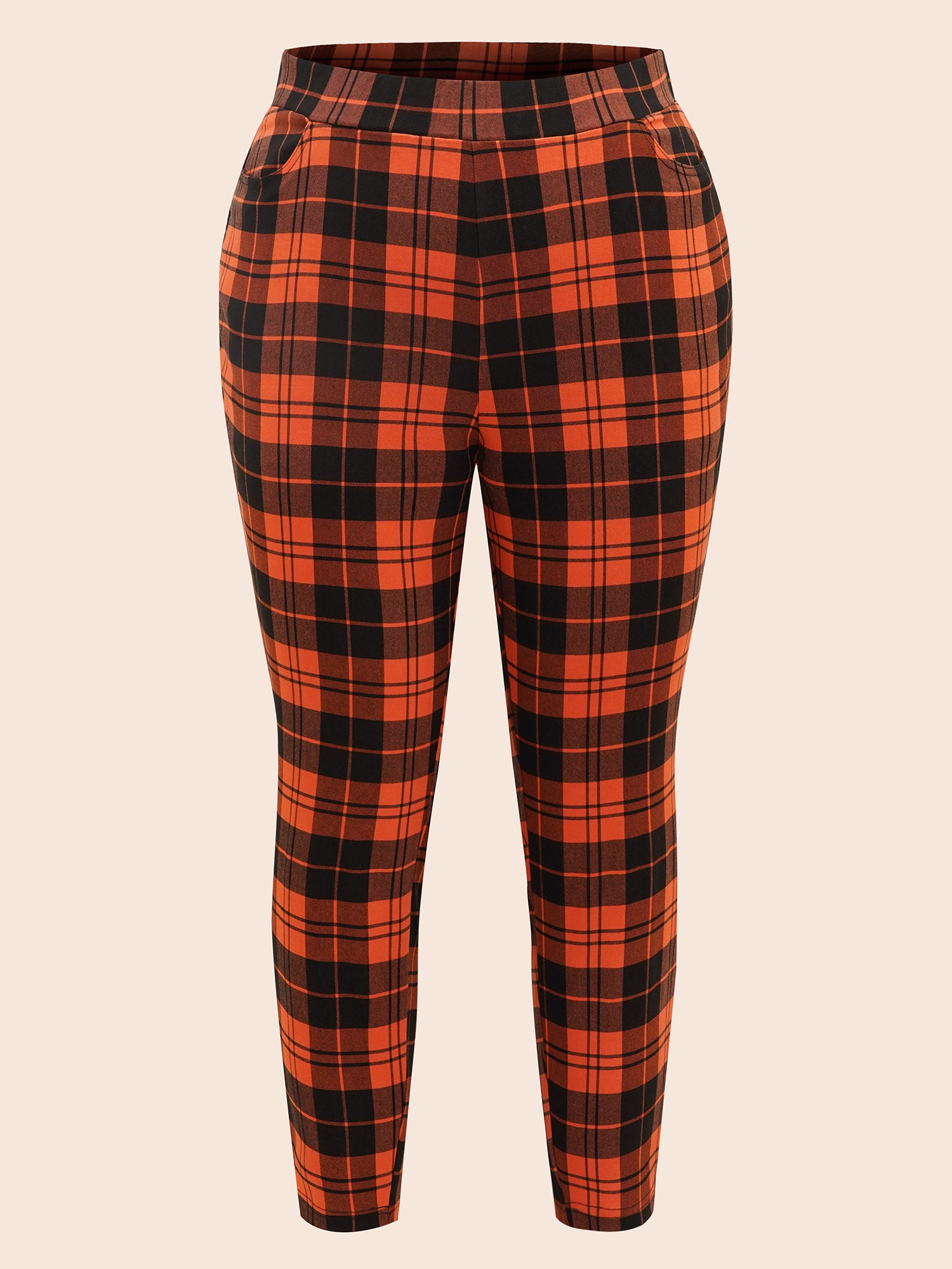 Stretchy Plaid Lounge Leggings
