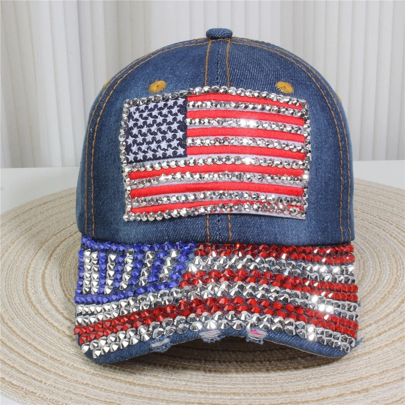 Unisex Minimalist Classic Style Letter Usa Butterfly Curved Eaves Baseball Cap