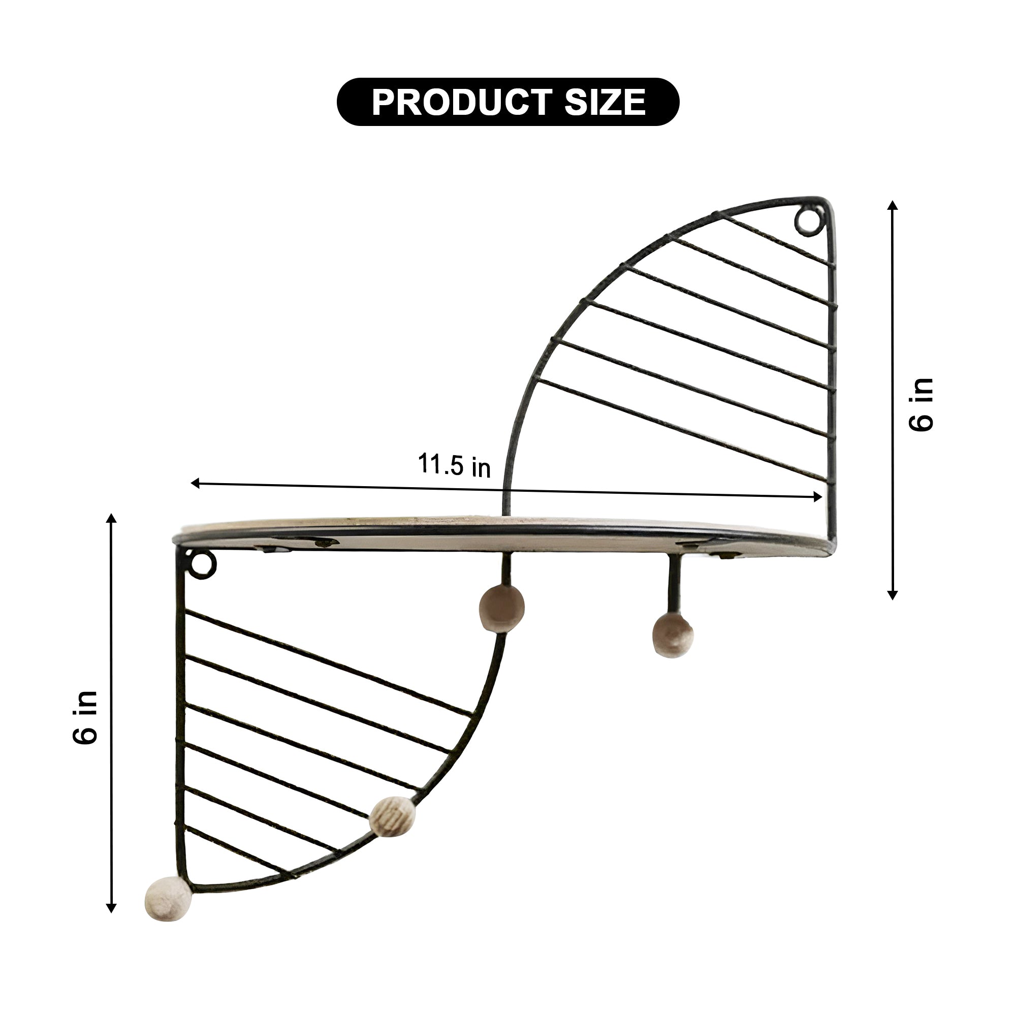 Metal Wall Mounted Storage Shelf