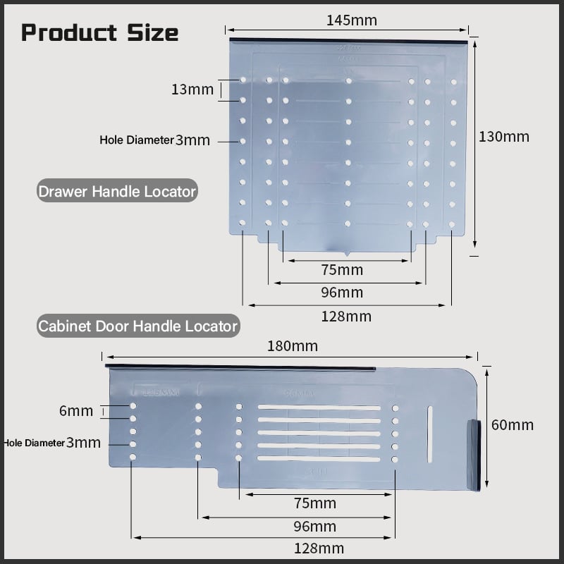 🔥2024 SALE - Cabinet & Drawer Handle Drill Mounting Template