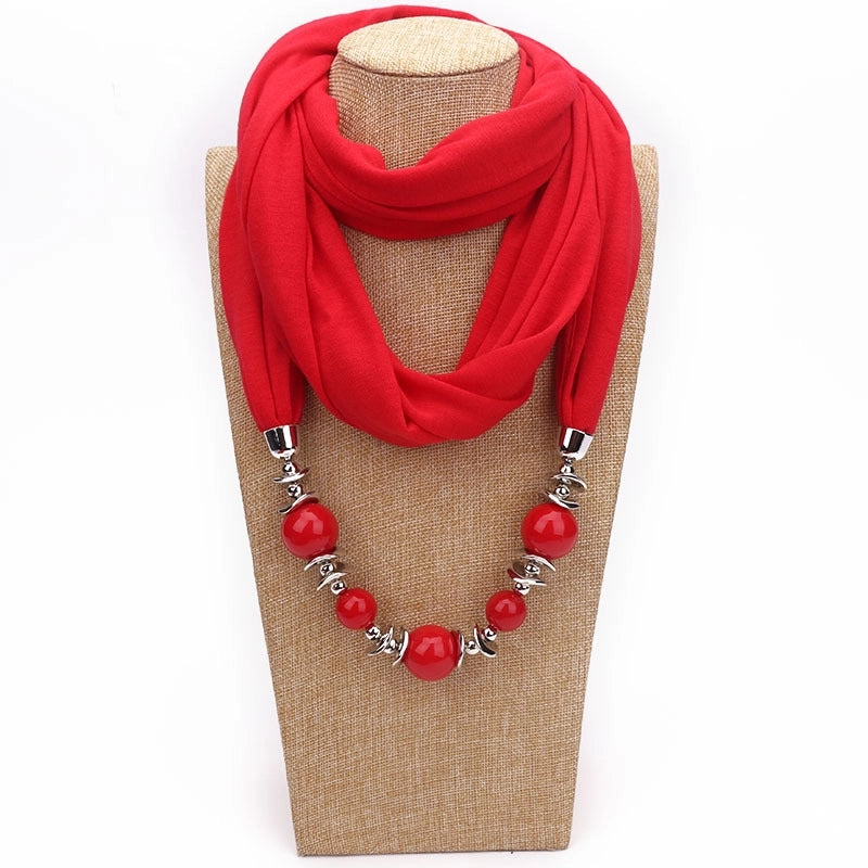 Women's Minimalist Solid Color Polyester Scarf