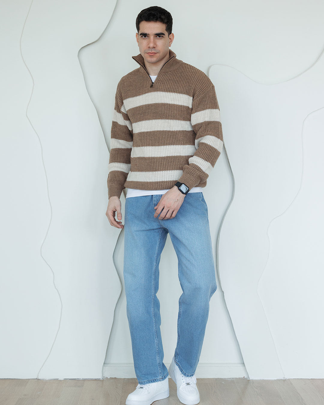 Men Wide Leg Denim Pants